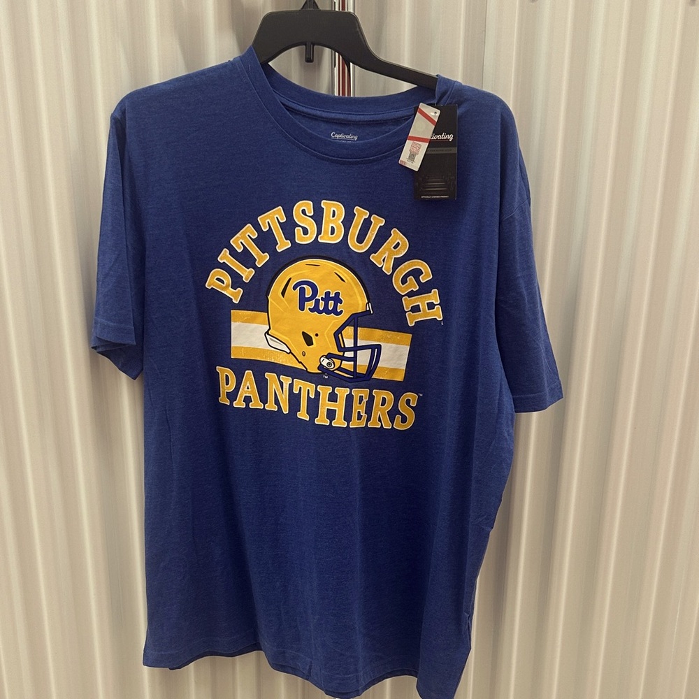 Officially Licensed Blue and Yellow Pittsburgh Panthers Tee